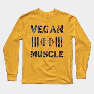 Vegan Muscle T-Shirt Funny Vegan Long Sleeve T-Shirt